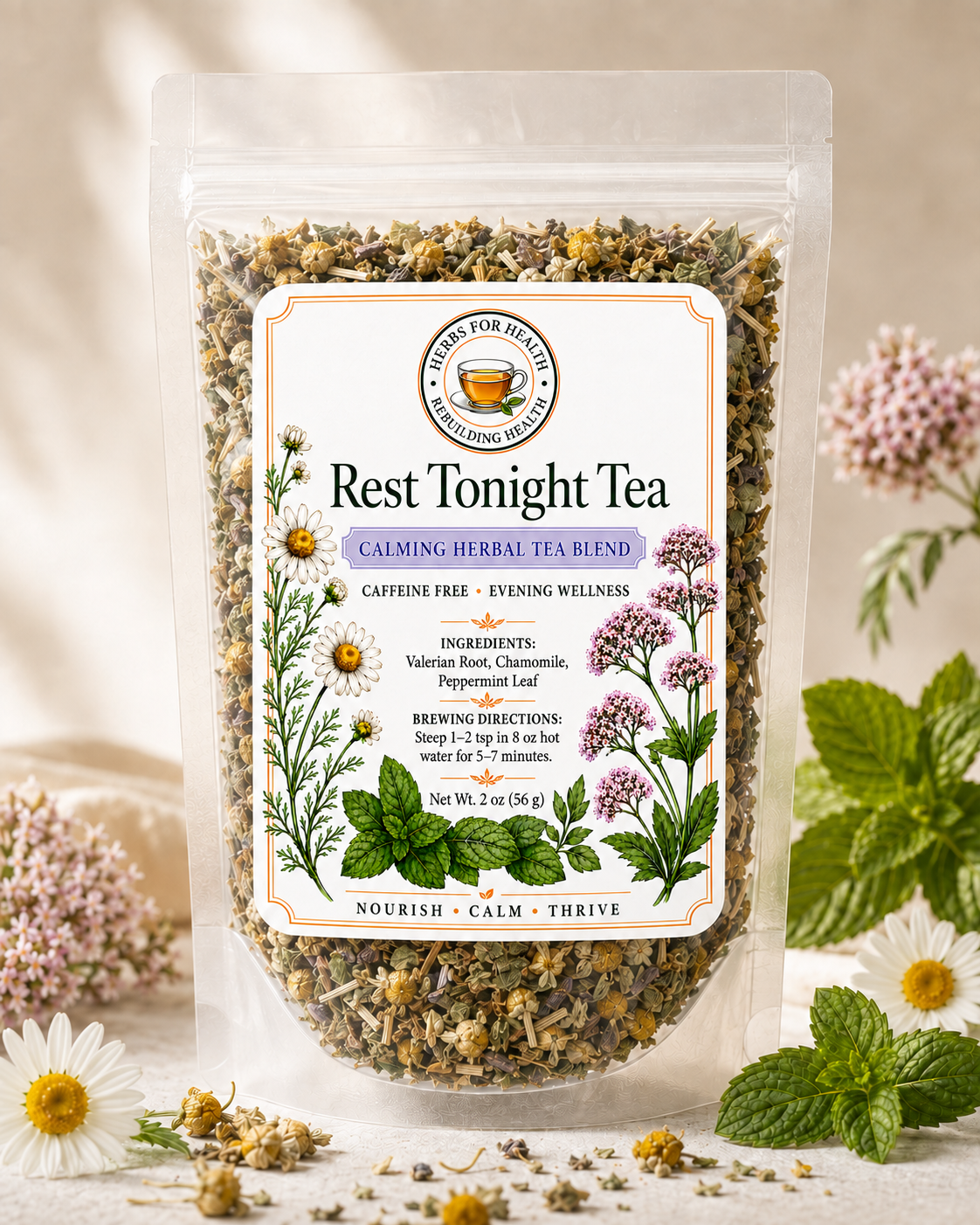 Rest Tonight Tea | Calming Herbal Tea Blend